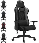 SENSE7 Spellcaster Gaming Stuhl Schwarz-Grau - Ergonomischer B&uuml;rostuhl PC
