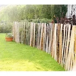 Staketenzaun Haselnuss 90 x 400 cm, gerollt - Braun