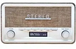 Denver DAB-18LW, Digital, 4 W, LCD, 261 mm, 110 mm, 148 mm - Braun/Wei&szlig;