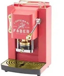 Faber Pro Deluxe Cherry Red & Messing ESE Pad Espressomaschine - Rot