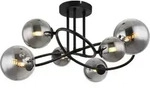 Globo Lighting Deckenleuchte Metall schwarz matt, 6x G9 LED - Schwarz