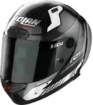 Nolan X-804 RS Ultra Carbon Hot Lap Helm, schwarz/wei&szlig;, XXS (54)