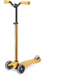 Micro Maxi Kinderroller Pro LED gelb - 3-Rad Scooter mit LED R&auml;dern - Gelb