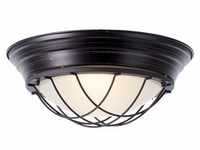 BRILLIANT Lampe Typhoon Wand- und Deckenleuchte 34cm schwarz antik | 2x A60, E27,