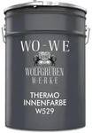 Thermo Innenwandfarbe Wohnraumfarbe Klima Farbe W529 Weiss - 10L - Wei&szlig;