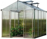 GFP Gew&auml;chshaus TITAN 23 aus Alu 222x365 cm, starke 10 mm Doppelstegplatten mit