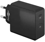 USB-C Dual-Schnellladeger&auml;t 36 Watt (schwarz, 2x USB-C, Power Delivery) - Schwarz