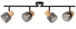 BRILLIANT Spotrohr, 4-flammig, drehbar Flaka schwarz IP20 G9 6 Watt dimmbar g. f.
