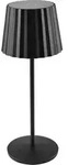 Lindby LED-Akku-Tischleuchte Esali, schwarz, Metall, IP65 - Schwarz
