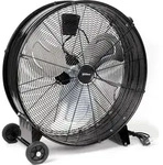 Wiltec Trommelventilator 60 cm 180 W Bodenventilator mit Kabel und R&auml;der, 3