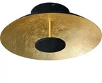 N&auml;ve LED Wand- und Deckenleuchte d: 30cm - Material: Metall - Farbe: schwarz, gold;