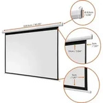celexon basic Motor-Leinwand 100" | 200x150 cm 4:3 | elektrische Full-HD 4K