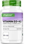 Vit4ever Vitamin D3 20.000 I.E. 500 &mu;g + K2 200 &mu;g 100 Tabletten
