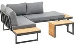 greemotion Gartenlounge Set Samara Lounge-Set Metall Beige / Grau inkl. Auflagen &