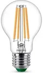 Philips Filament-Lampe, transparent, 60 W A60 E27, 4 W, 60 W, E27, 840 lm, 50000 h,