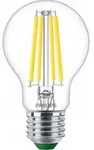 Philips Filament-Lampe, transparent, 60 W A60 E27, 4 W, 60 W, E27, 840 lm, 50000 h,