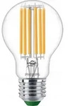 Philips Filament-Lampe, transparent, 75W A60 E27, 5,2 W, 75 W, E27, 1095 lm, 50000 h,