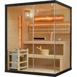 Artsauna Saunakabine Vantaa 150 mit Salzstein - Indoor Sauna 3 Personen - 4,5kW Ofen,