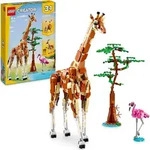 LEGO Creator 3in1 Tiersafari, Kreativ-Set mit Tierfiguren, Spielzeug-Giraffe,