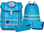 McNeill Schulranzen Ergo Perfecto Schoolbag Set 5-teilig Bubble hellblau - Hellblau