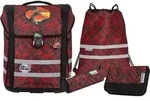 McNeill Schulranzen Ergo Perfecto Schoolbag Set 5-teilig Zack schwarz - Schwarz