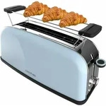 Cecotec Toastin' time 850, 2 Scheibe(n), Blau, Edelstahl, Tasten, Drehregler, 850 W,