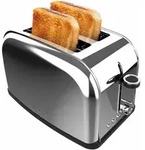 Cecotec Toastin' time 850, 2 Scheibe(n), Edelstahl, Edelstahl, Tasten, Niveau,