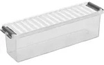 Sunware Aufbewahrungsbox Q-Line mit Deckel 27 x 8,4 cm 1,3 L transparent -