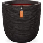 Capi Europe - Blumentopf kugel Rib NL - Schwarz - 55x53 - KBLR935 - Schwarz