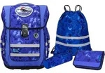 McNeill Schulranzen Ergo Compacto Schoolbag Set 5-teilig Puzzle blau - Blau