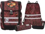 McNeill Schulranzen Ergo Compacto Schoolbag Set 5-teilig Zack rot - Rot