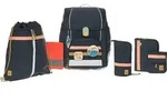 L&auml;ssig Schulranzen Set 7-teilig, Boxy Unique dark blue Ocean Edition - Blau