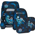 Beckmann Schulranzenset Classic 22 - 6-Tlg. Set Magic League - Grau