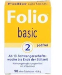 Folio Basic 2 jodfreie Mini-Tabletten ab der 13. Woche bis Ende der Stillzeit, 90 St.