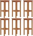 vidaXL Barhocker 6 Stk. Massivholz Akazie