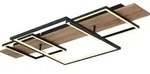 Globo Lighting Deckenleuchte Metall schwarz matt, LED - Schwarz