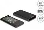 Delock Externes Geh&auml;use USB 20 Gbps f&uuml;r 2 x M.2 NVMe PCIe SSD mit USB Type-C Buchse