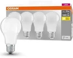 Osram E27 EQ=75W 4PACK LED-Lampe, Birnenform, Sockel E27,