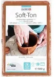 Soft-Ton Modelliermasse gebrauchsfertig weich lufth&auml;rtend terracotta 500 g - Orange
