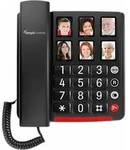 amplicomms BIGTel 40 plus, Gro&szlig;tastentelefon Dark Grey - Schwarz