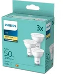 Philips LED Strahler GU10 WW 3er Set 50W 2700K