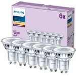 Philips Spot 35W PAR16 GU10 x6, 3,5 W, 35 W, GU10, 255 lm, 15000 h, Warmwei&szlig;