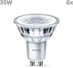Philips Spot 35W PAR16 GU10 x6, 3,5 W, 35 W, GU10, 275 lm, 15000 h, Kaltwei&szlig;e