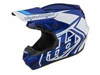Troy Lee Designs Motocross Helm GP , Overload - Blau Weiß, L