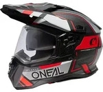 O'NEAL Bike Helm D-Srs Square Black/Gray/Red XS (53/54 cm) - Schwarz