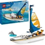 LEGO City Segelboot, schwimmf&auml;higes Spielzeug-Boot f&uuml;r Jungen und M&auml;dchen,