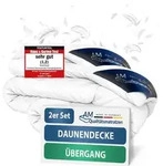 DormiGood | Premium Daunendecke | 2er Set 135x200 cm | &Uuml;bergangsdecke | 100%...