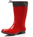 Ladeheid Damen Gummistiefel mit Stulpe LA-968 (Rot/Schwarz, 42) - Rot - 42