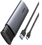 Ugreen 10903, SSD-Geh&auml;use, M.2, Serial ATA III, 5 Gbit/s, USB Anschluss, Schwarz,