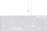 Perixx PERIBOARD-213 DE W USB Keyboard German, QWERTZ White - Wei&szlig;